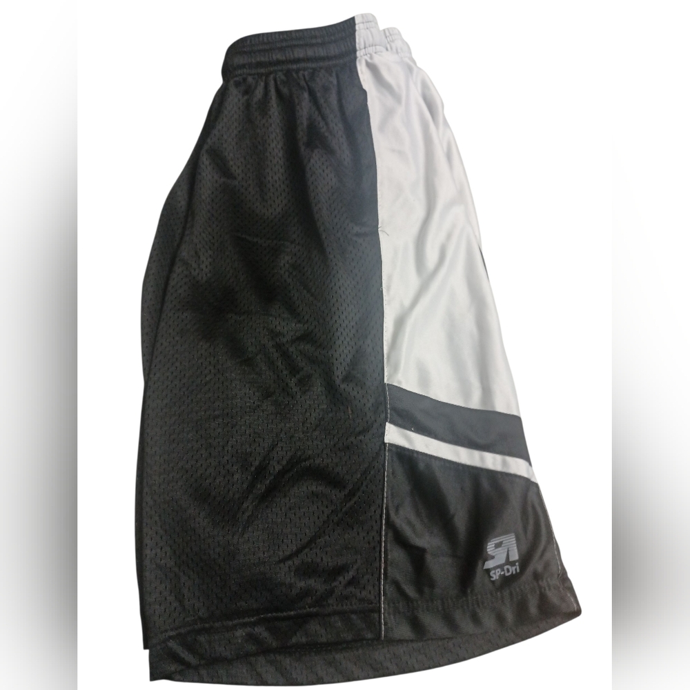 SP Active Men's Black and White Athletic Shorts